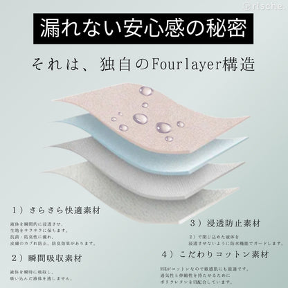 コットン サニタリーショーツ 2~4枚セット